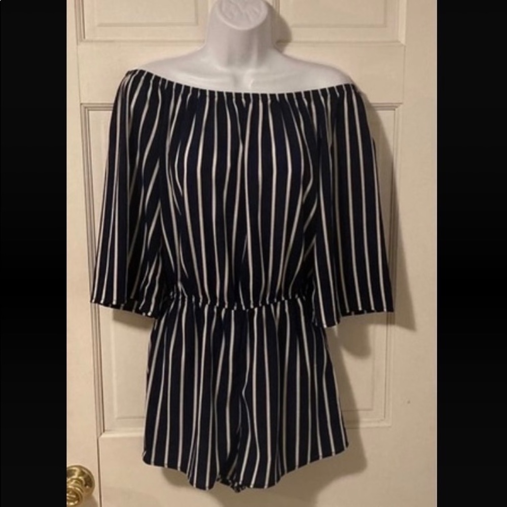 NWOT Striped Romper